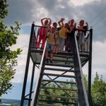 Pirmąją dieną stovyklautojai pradėjo susipažinimo valandėle bei edukacine veikla „Vilkija senovėje ir šiandien“