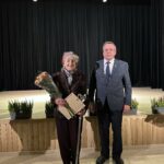 Čekiškės seniūnas Mečislovas Zavedskas ir A. P. Nekrošienė