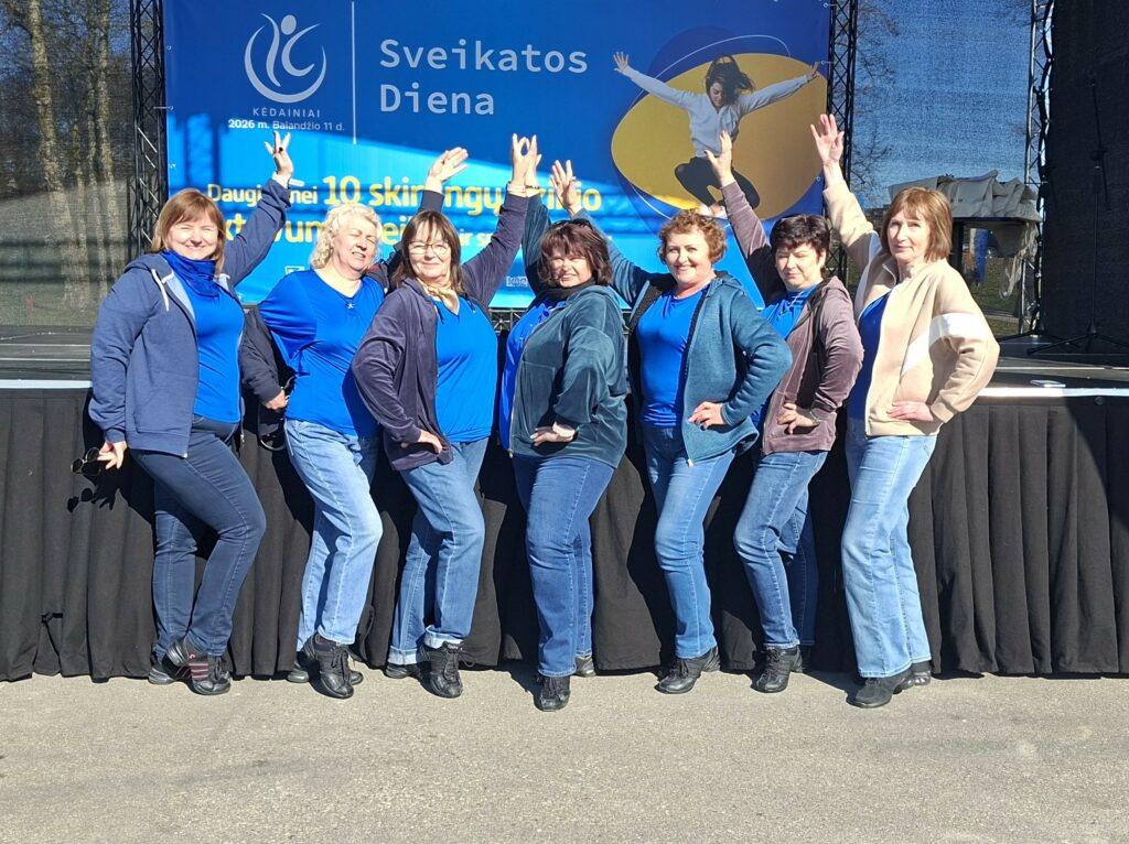 Šokių kolektyvas ,,Skrajūnė" Sveikatos dienos renginyje Kėdainiuose